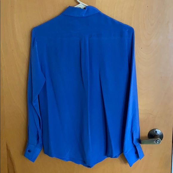 Zoe & Sam Silk blue blouse - Picture 2 of 6